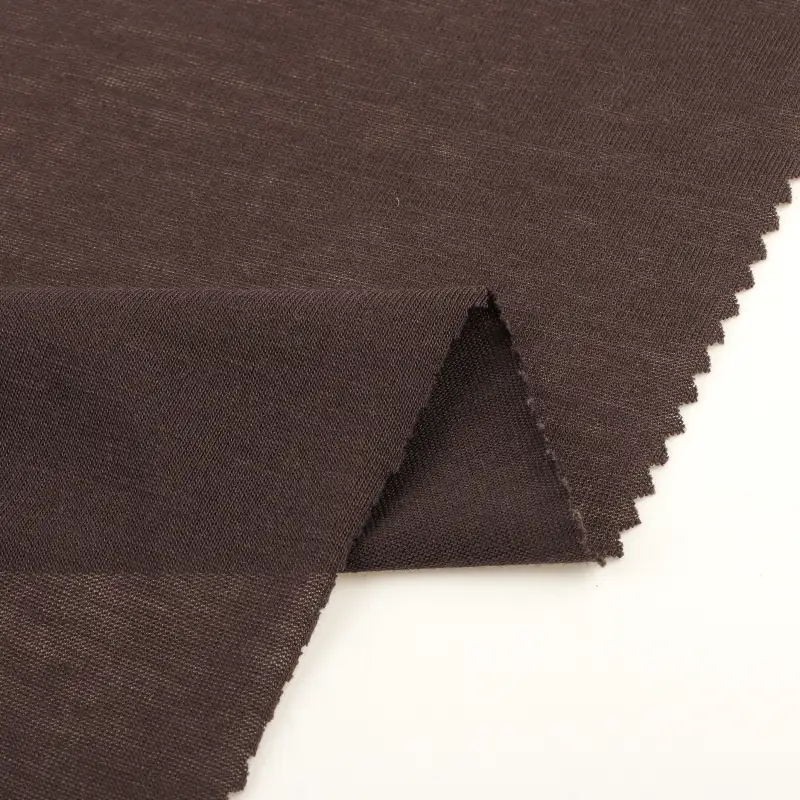 China Fabric for Men’s Vest (Sweater),T-shirt (Sweater),Polo T-shirt (Sweater) Single Jersey Knit Fabric Polyester Cotton Coffee color buy from China wholesaler bulk order at wholesale price free worldwide shipping Alibaba