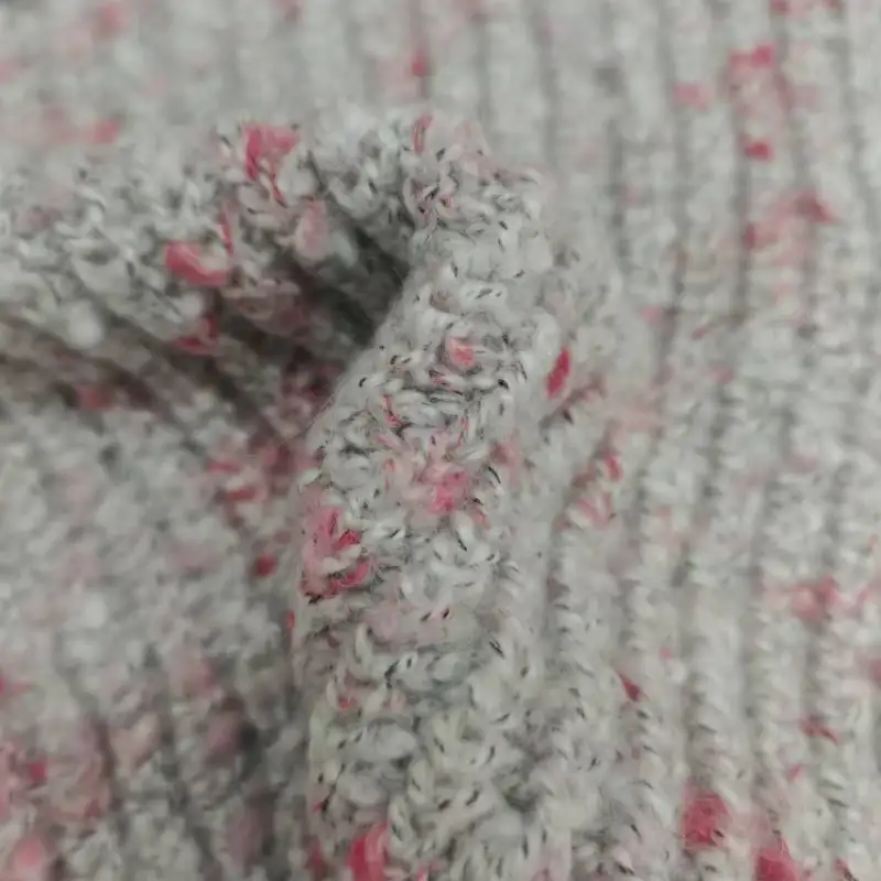 China Yarn for Open Cardigan (Sweater),Half-Zipper Cardigan (Sweater),Shirt Long Sleeve Button (Sweater) Knot Yarn Fancy Yarn Recycled Polyester Acrylic Nylon Wool pink color buy from China wholesaler bulk order at wholesale price free worldwide shipping Alibaba