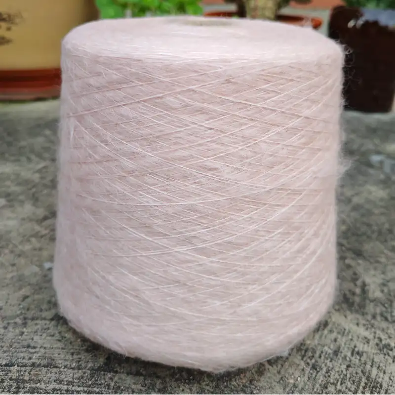 China Yarn for Ladies Vest (Sweater),Skirt (Sweater) Mossy Yarn Fancy Yarn Acrylic Polyester Spandex white pink color buy from China wholesaler bulk order at wholesale price free worldwide shipping Alibaba
