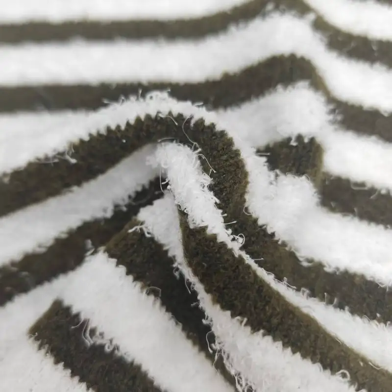 China Yarn for Open Cardigan (Sweater),Full-Zipper Cardigan (Sweater),Half-Zipper Cardigan (Sweater),Shirt Long Sleeve Zipper (Sweater) Teddy Yarn Fancy Yarn Recycled Polyester Acrylic Wool Spandex blackish green，white color buy from China wholesaler bulk order at wholesale price free worldwide shipping Alibaba