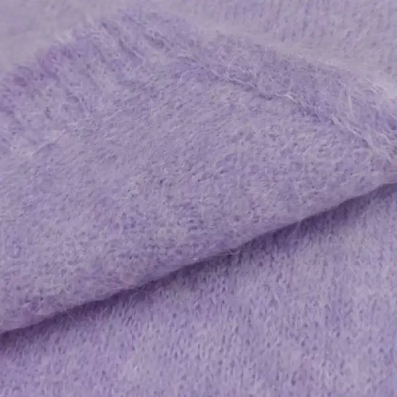 China Yarn for Open Cardigan (Sweater),Full-Zipper Cardigan (Sweater),Half-Zipper Cardigan (Sweater) Mossy Yarn Fancy Yarn Alpaca Nylon Spandex purple color buy from China wholesaler bulk order at wholesale price free worldwide shipping Alibaba