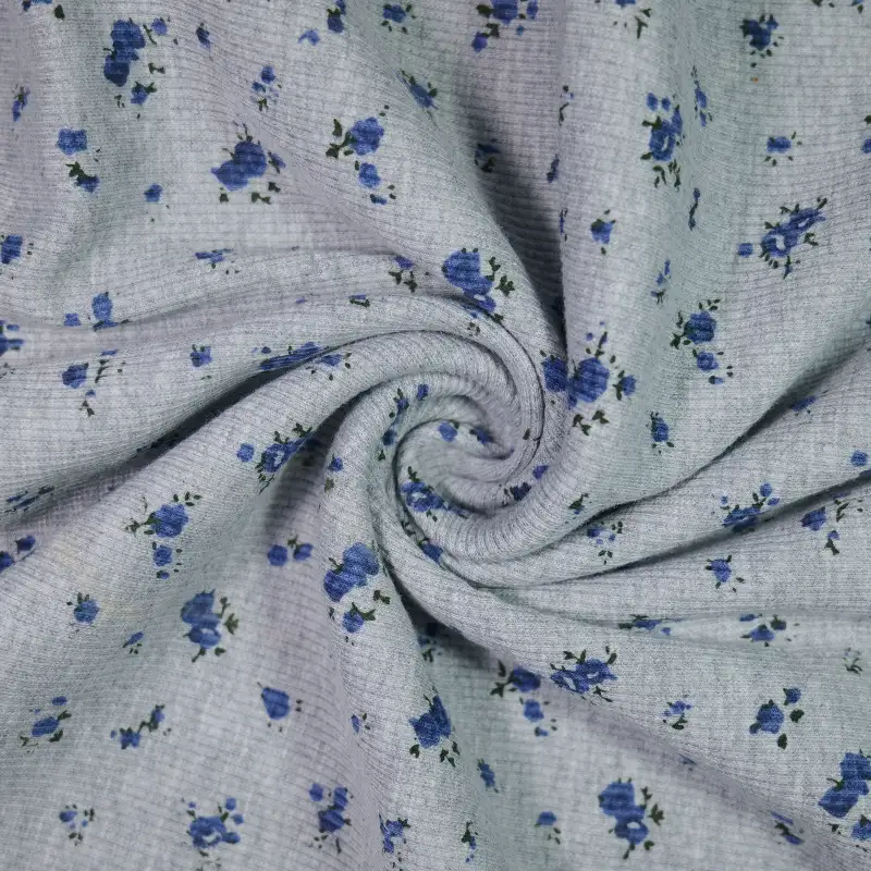 China Fabric for Skirt,Open Cardigan (Sweater),Long Sleeve Base Layer Top Rib Knit Fabric Cotton Polyester Spandex grey color buy from China wholesaler bulk order at wholesale price free worldwide shipping Alibaba