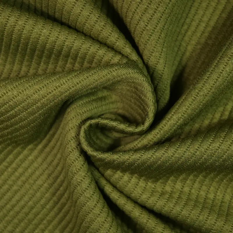 China Fabric for Skirt,Open Cardigan (Sweater),Half-Zipper Cardigan (Sweater) Jacquard Knit Fabric Polyester Spandex green color buy from China wholesaler bulk order at wholesale price free worldwide shipping Alibaba