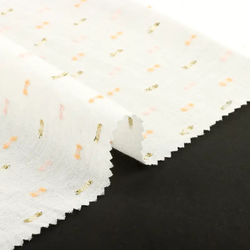 China Fabric for Shirt,T-Shirt,Blouse,Skirt CVC Jacquard Woven Blended Fabric Cotton Polyester White color buy from China wholesaler bulk order at wholesale price free worldwide shipping Alibaba