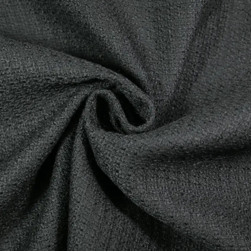 China Fabric for Skirt,Ladies Long Ruffle A-Line Skirt Chanel-Style Fabric Woolen Polyester black color buy from China wholesaler bulk order at wholesale price free worldwide shipping Alibaba