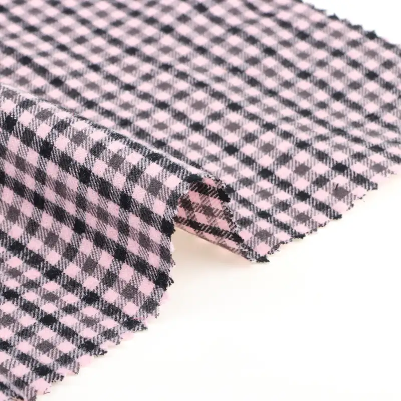 China Fabric for Shirt,Pants,Blouse,Skirt,Kids Doll Collar A-Line Short Coat Flannel Natural Woven Fabric Cotton Check color buy from China wholesaler bulk order at wholesale price free worldwide shipping Alibaba