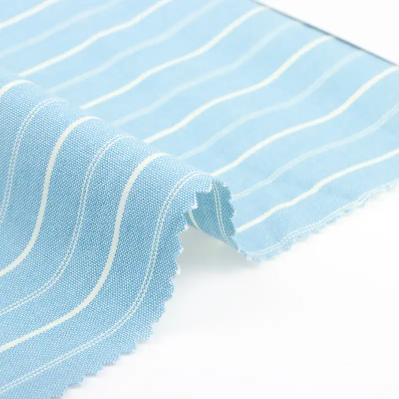 China Fabric for Shirt,Blouse,Skirt,Shorts Yarn Dyed Stripe Natural Woven Fabric Cotton Lurex stripe color buy from China wholesaler bulk order at wholesale price free worldwide shipping Alibaba