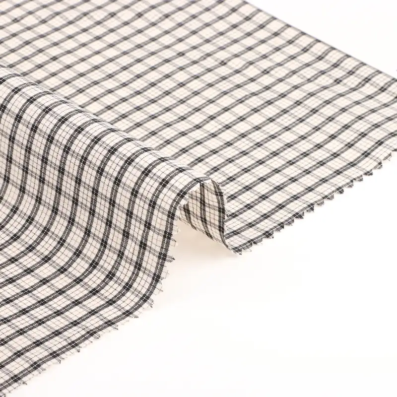 China Fabric for Shirt,Skirt,Shorts Yarn Dyed Check Woven Blended Fabric Cotton Tencel Check color buy from China wholesaler bulk order at wholesale price free worldwide shipping Alibaba
