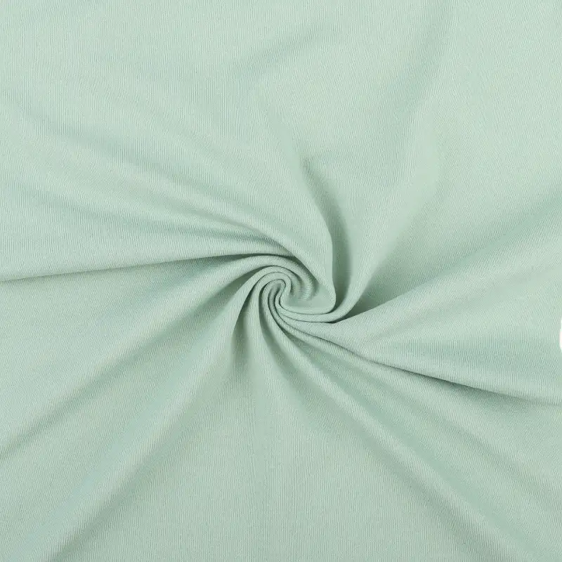 China Fabric for T-Shirt,Shirt Half Sleeve Button (Sweater),Crop Top Pullover (Sweater),Knitted Leggings (Sweater) Single Jersey Knit Fabric Polyester Spandex green color buy from China wholesaler bulk order at wholesale price free worldwide shipping Alibaba