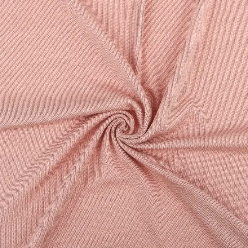 China Fabric for T-Shirt,Half-Zipper Cardigan (Sweater),Crop Top Pullover (Sweater),Dresses (Cardigan Button) (Sweater) Rib Knit Fabric Rayon Spandex pink color buy from China wholesaler bulk order at wholesale price free worldwide shipping Alibaba