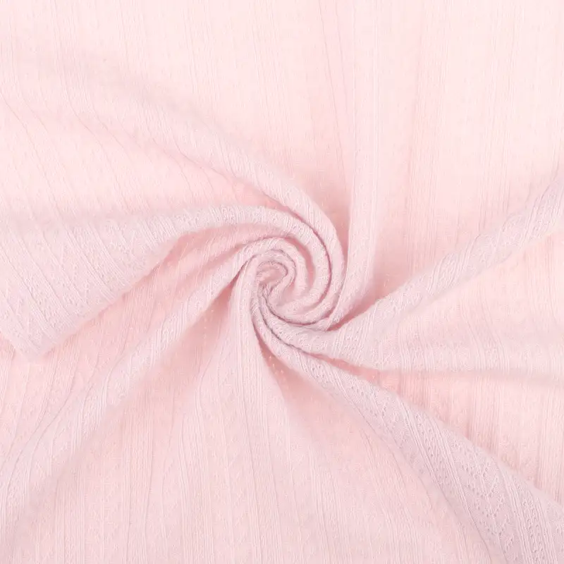 China Fabric for T-Shirt,Shirt Half Sleeve Button (Sweater),Crop Top Pullover (Sweater),Dresses (Pullover) (Sweater) Jacquard Knit Fabric Polyester Spandex Purple color buy from China wholesaler bulk order at wholesale price free worldwide shipping Alibaba