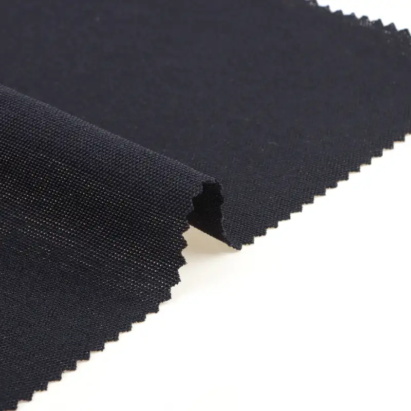 China Fabric for Polo Shirt,T-shirt (Sweater),Tracksuits Pique Knit Fabric Polyester BLACK color buy from China wholesaler bulk order at wholesale price free worldwide shipping Alibaba