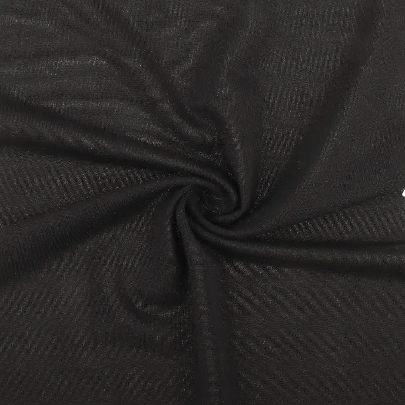 China Fabric for T-shirt (Sweater),Cami Top (Sweater) Single Jersey Knit Fabric Polyester Tencel Spandex BLACK color buy from China wholesaler bulk order at wholesale price free worldwide shipping Alibaba