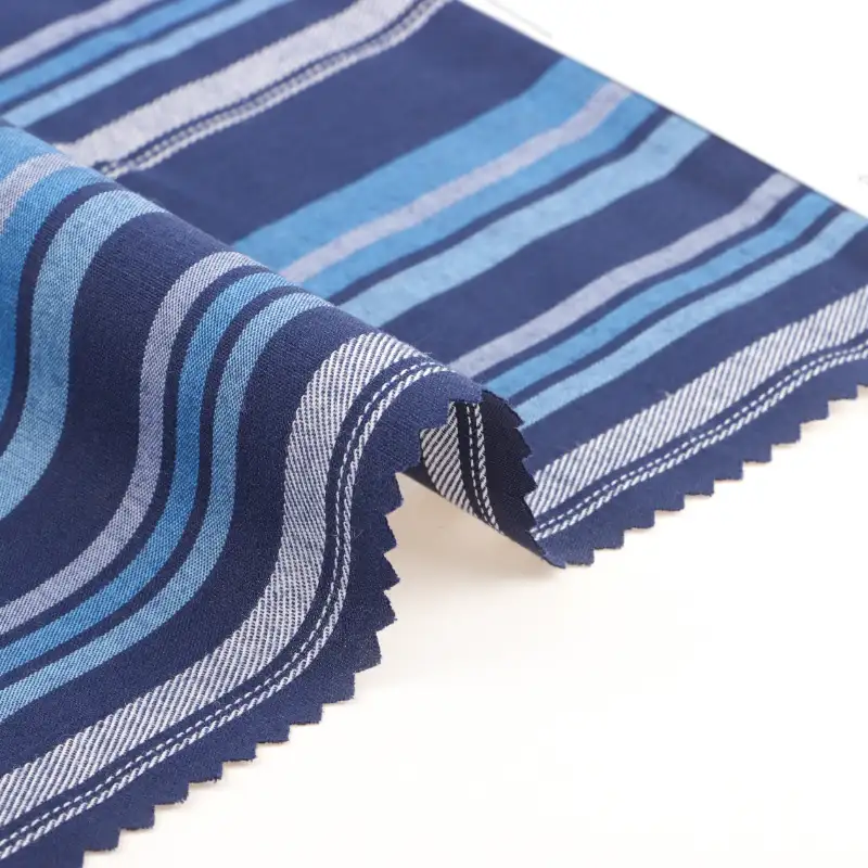 China Fabric for Pants,Blouse,Skirt,Shorts Yarn Dyed Stripe Natural Woven Fabric Cotton stripe color buy from China wholesaler bulk order at wholesale price free worldwide shipping Alibaba