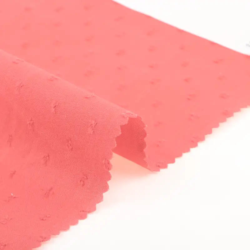 China Fabric for Shirt,Blouse,Skirt,Kids Peter Pan Collar Dress Cotton Cut Flower Natural Woven Fabric Cotton Scarlet color buy from China wholesaler bulk order at wholesale price free worldwide shipping Alibaba