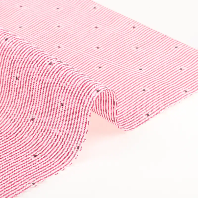 China Fabric for Shirt,Blouse,Skirt,Shorts Yarn Dyed Stripe Natural Woven Fabric Cotton Lurex stripe color buy from China wholesaler bulk order at wholesale price free worldwide shipping Alibaba