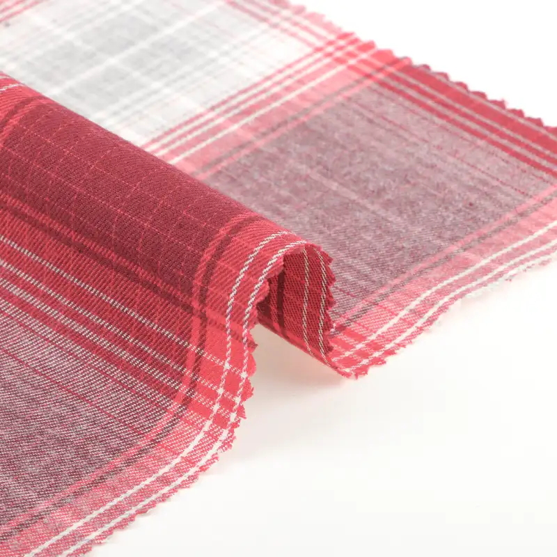 China Fabric for Shirt,Blouse,Skirt,Wide Leg Capri Pants,Kids Short Sleeve Peter Pan Collar Pleated Dress Cotton YD Flannel Natural Woven Fabric Cotton Check color buy from China wholesaler bulk order at wholesale price free worldwide shipping Alibaba