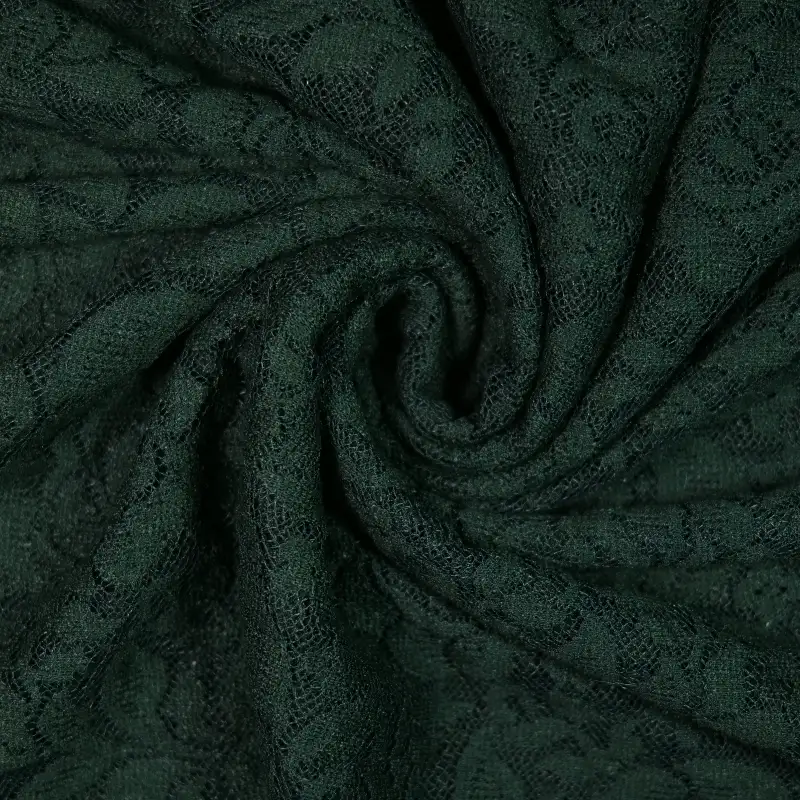 China Fabric for Kids Drop Shoulder Sleeve Pleated Lace Coat,Kids Lace Trim Dress,Lace-Up V-Neck Crop Top,Ladies Pleated Lace Shorts Lace Knit Fabric Polyester Nylon Spandex black color buy from China wholesaler bulk order at wholesale price free worldwide shipping Alibaba