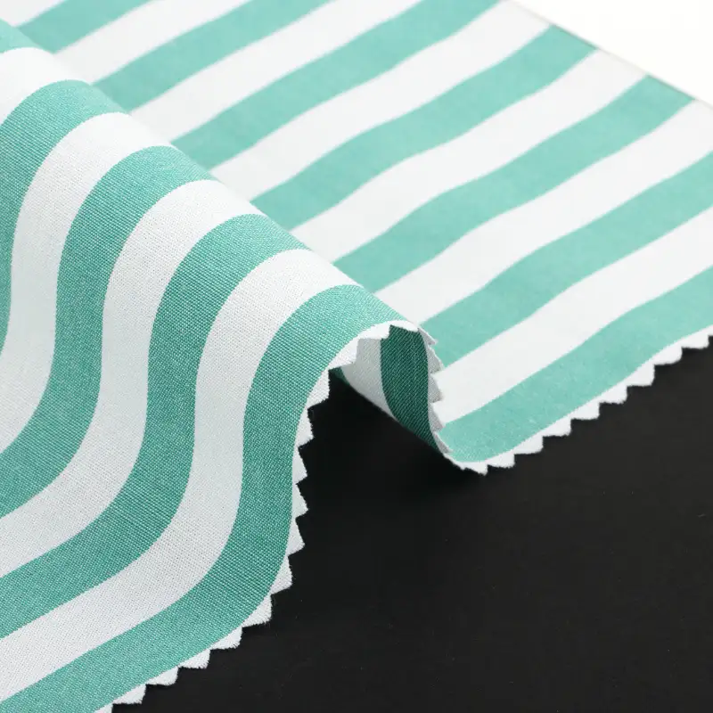 China Fabric for Shirt,Blouse,Skirt,Shorts,Kids Doll Collar A-Line Short Coat Cotton Stripe Natural Woven Fabric Cotton Stripe color buy from China wholesaler bulk order at wholesale price free worldwide shipping Alibaba