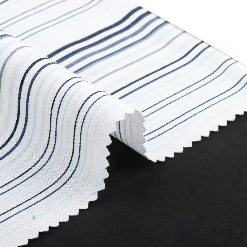 China Fabric for Shirt,Pants,Blouse,Skirt,Shorts Jacquard Natural Woven Fabric Cotton Stripe color buy from China wholesaler bulk order at wholesale price free worldwide shipping Alibaba