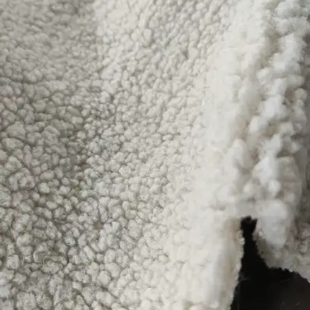 China Fabric for Jackets,Hoodie,Padded Jacket,Overcoat Teddy Knit Fabric Polyester beige color buy from China wholesaler bulk order at wholesale price free worldwide shipping Alibaba