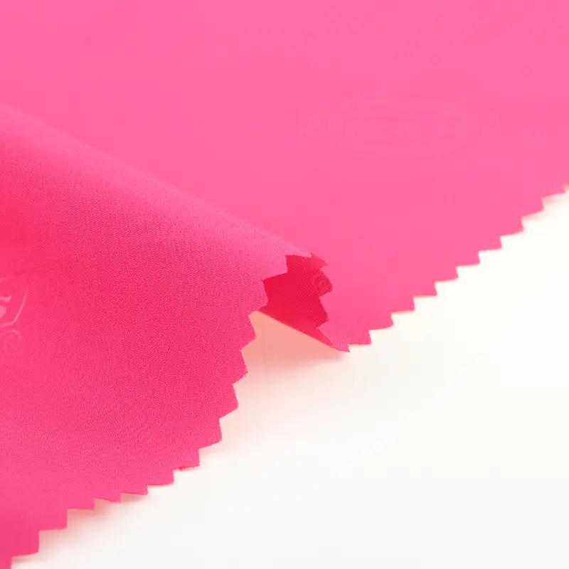 China Fabric for Down Jacket,Light Jacket Polyester Pongee Synthetic Woven Fabric Polyester RED ORANGE color buy from China wholesaler bulk order at wholesale price free worldwide shipping Alibaba