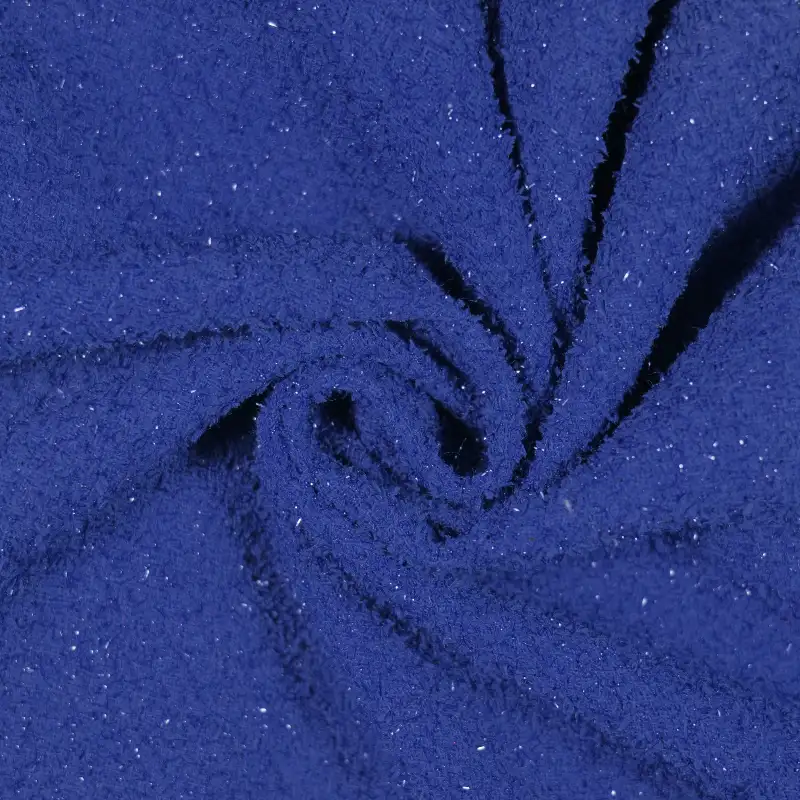 China Fabric for Jackets,Blazer,Trench Coat Chanel-Style Fabric Woolen Polyester blue color buy from China wholesaler bulk order at wholesale price free worldwide shipping Alibaba