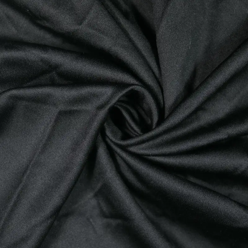 China Fabric for T-Shirt,Polo Shirt,Skirt,Backless Beach Dress Single Jersey Knit Fabric Polyester black color buy from China wholesaler bulk order at wholesale price free worldwide shipping Alibaba