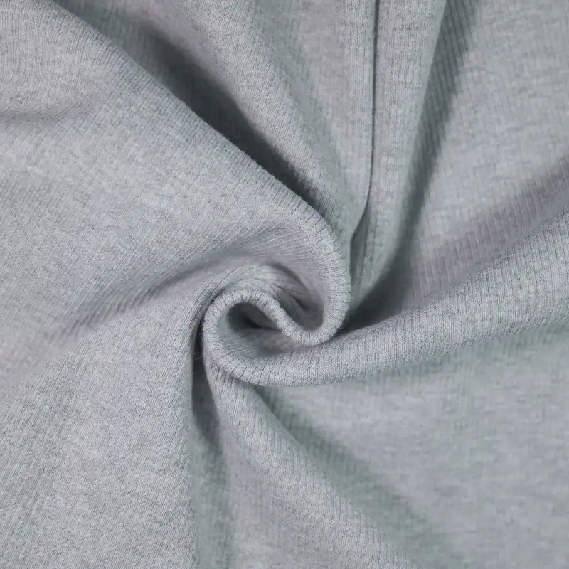 China Fabric for Jackets,Hoodie,Trench Coat,Hooded Short Jacket Rib Knit Fabric Cotton Spandex grey color buy from China wholesaler bulk order at wholesale price free worldwide shipping Alibaba