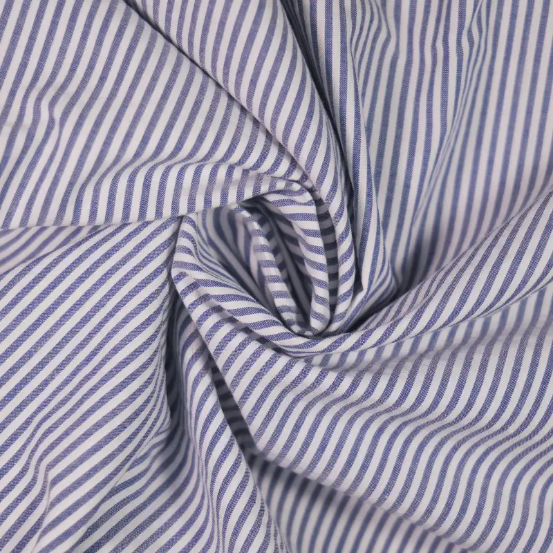 China Fabric for Shirt,Skirt,Tier Midi Shirt Dress Yarn Dyed Stripe Natural Woven Fabric Cotton grey color buy from China wholesaler bulk order at wholesale price free worldwide shipping Alibaba