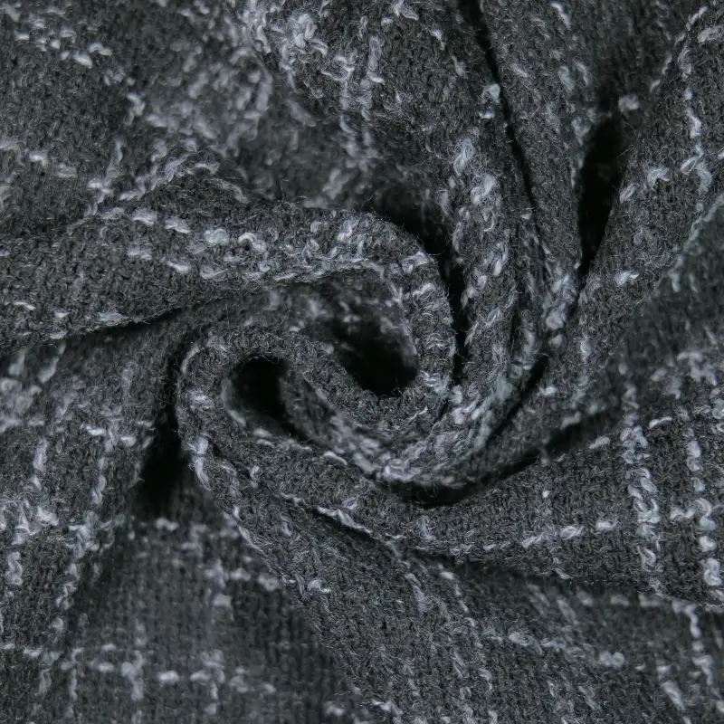 China Fabric for Blazer,Overcoat,Suit Chanel-Style Fabric Woolen Polyester white black color buy from China wholesaler bulk order at wholesale price free worldwide shipping Alibaba