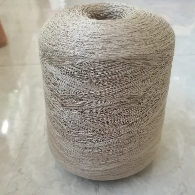 China Yarn for Round Neck Pullover (Sweater),Polo T-shirt (Sweater),Roll Neck Jumper (Sweater) Linen Spun Regular Yarn Linen Dark Camel color buy from China wholesaler bulk order at wholesale price free worldwide shipping Alibaba