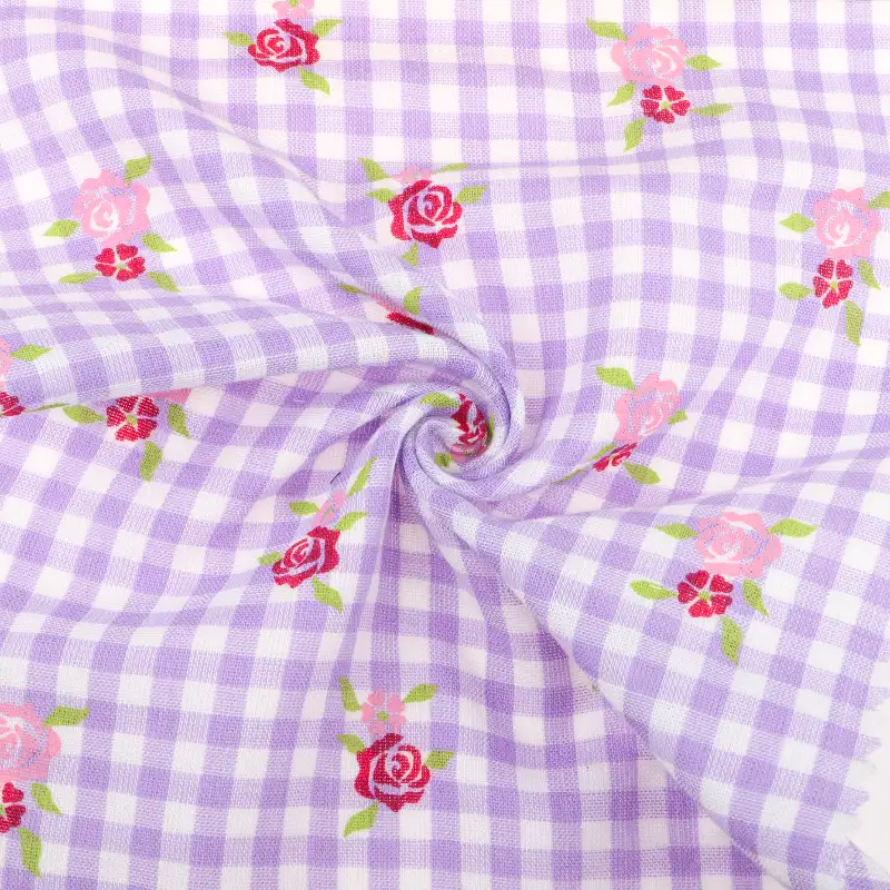 China Fabric for Shirt,Blouse,Skirt,Shorts,Loungewear Yarn Dyed Check Synthetic Woven Fabric Polyester Check color buy from China wholesaler bulk order at wholesale price free worldwide shipping Alibaba