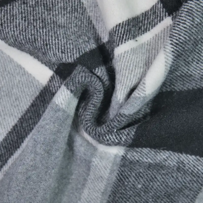 China Fabric for Jackets,Blazer,Trench Coat Woolen Tweed Woolen Polyester Acrylic Other grey color buy from China wholesaler bulk order at wholesale price free worldwide shipping Alibaba