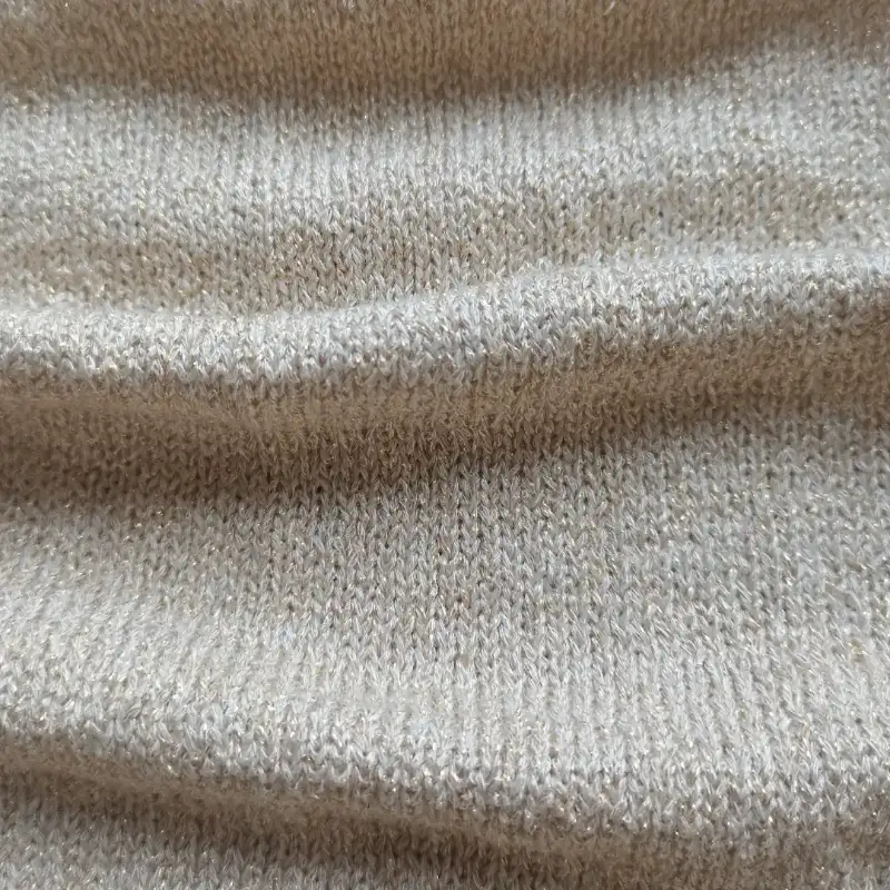 China Yarn for Ladies Vest (Sweater),Open Cardigan (Sweater),Round Neck Pullover (Sweater) Lurex Lurex Rayon Polyester Lurex Beige color buy from China wholesaler bulk order at wholesale price free worldwide shipping Alibaba