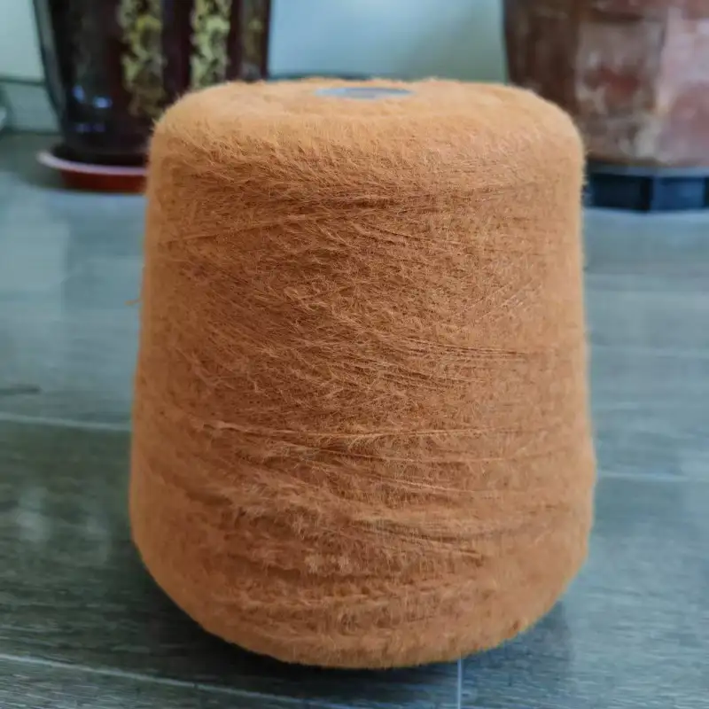 China Yarn for Men’s Vest (Sweater),Open Cardigan (Sweater),Half-Zipper Cardigan (Sweater) Cat Feather Yarn Fancy Yarn Nylon Brown color buy from China wholesaler bulk order at wholesale price free worldwide shipping Alibaba