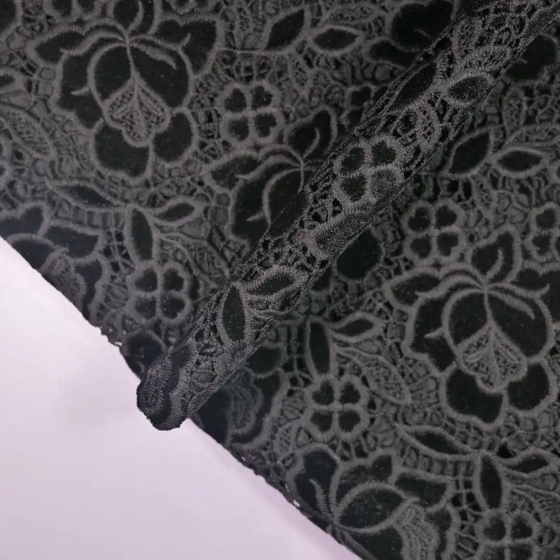 China Fabric for Skirt,Ruffle Shirt Dress,Strap Midi Dress Mesh Knit Fabric Polyester black color buy from China wholesaler bulk order at wholesale price free worldwide shipping Alibaba