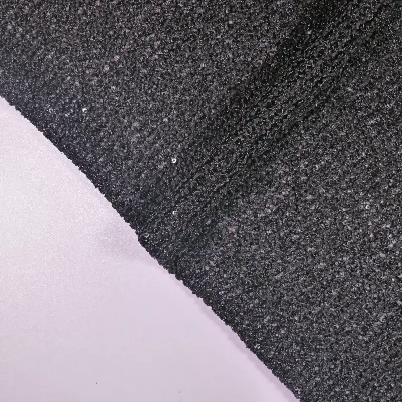 China Fabric for Shirt,Skirt Mesh Knit Fabric Rayon Polyester black color buy from China wholesaler bulk order at wholesale price free worldwide shipping Alibaba