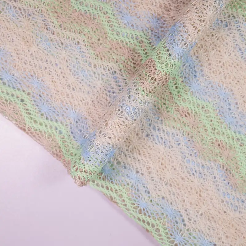 China Fabric for Shirt,Crop Top,Skirt Mesh Knit Fabric Polyester Cotton colorful color buy from China wholesaler bulk order at wholesale price free worldwide shipping Alibaba