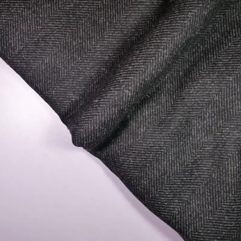 China Fabric for Suit Trouser,Jackets,Blazer,Overcoat Chanel-Style Fabric Woolen Polyester Wool Chemical Fiber dark Gray color buy from China wholesaler bulk order at wholesale price free worldwide shipping Alibaba