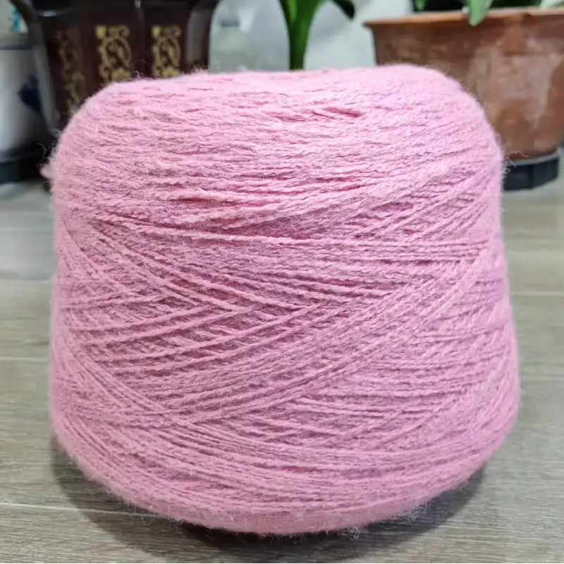 China Yarn for Open Cardigan (Sweater),Full-Zipper Cardigan (Sweater),Half-Zipper Cardigan (Sweater) Core Spun Yarn Regular Yarn Acrylic Nylon PBT pink color buy from China wholesaler bulk order at wholesale price free worldwide shipping Alibaba