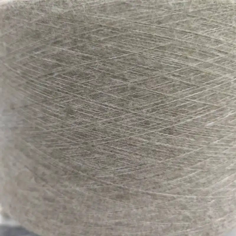 China Yarn for Open Cardigan (Sweater),Full-Zipper Cardigan (Sweater),Half-Zipper Cardigan (Sweater) Mossy Yarn Fancy Yarn Recycled Polyester Acrylic Wool Spandex apricot color buy from China wholesaler bulk order at wholesale price free worldwide shipping Alibaba