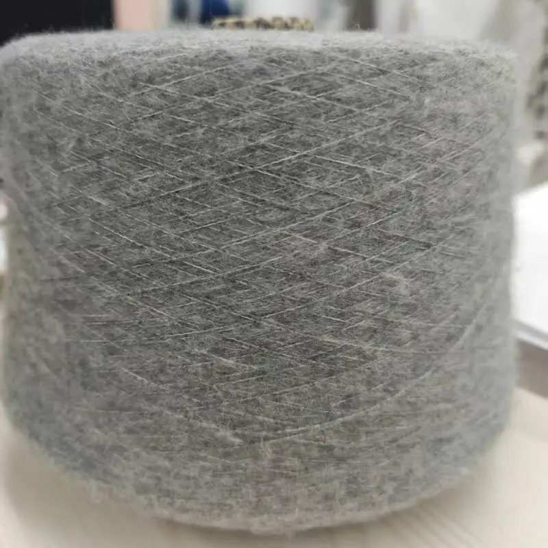 China Yarn for Full-Zipper Cardigan (Sweater),Half-Zipper Cardigan (Sweater),Shirt Long Sleeve Button (Sweater),Shirt Half Sleeve Button (Sweater) Mossy Yarn Fancy Yarn Recycled Polyester Acrylic Wool Spandex Gray color buy from China wholesaler bulk order at wholesale price free worldwide shipping Alibaba