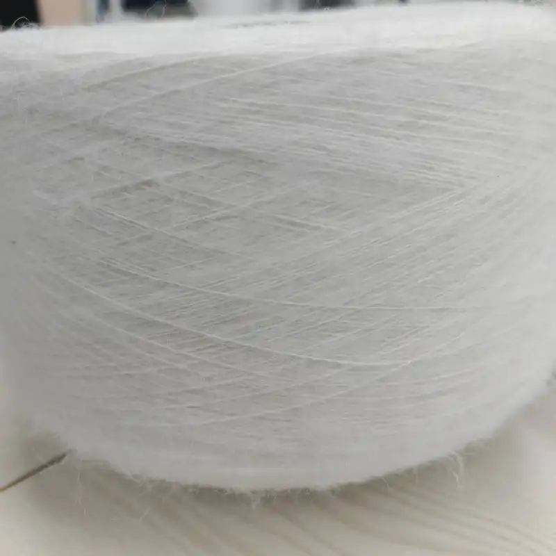 China Yarn for Open Cardigan (Sweater),Full-Zipper Cardigan (Sweater),Half-Zipper Cardigan (Sweater) Mossy Yarn Fancy Yarn Recycled Polyester Acrylic Wool Alpaca white color buy from China wholesaler bulk order at wholesale price free worldwide shipping Alibaba