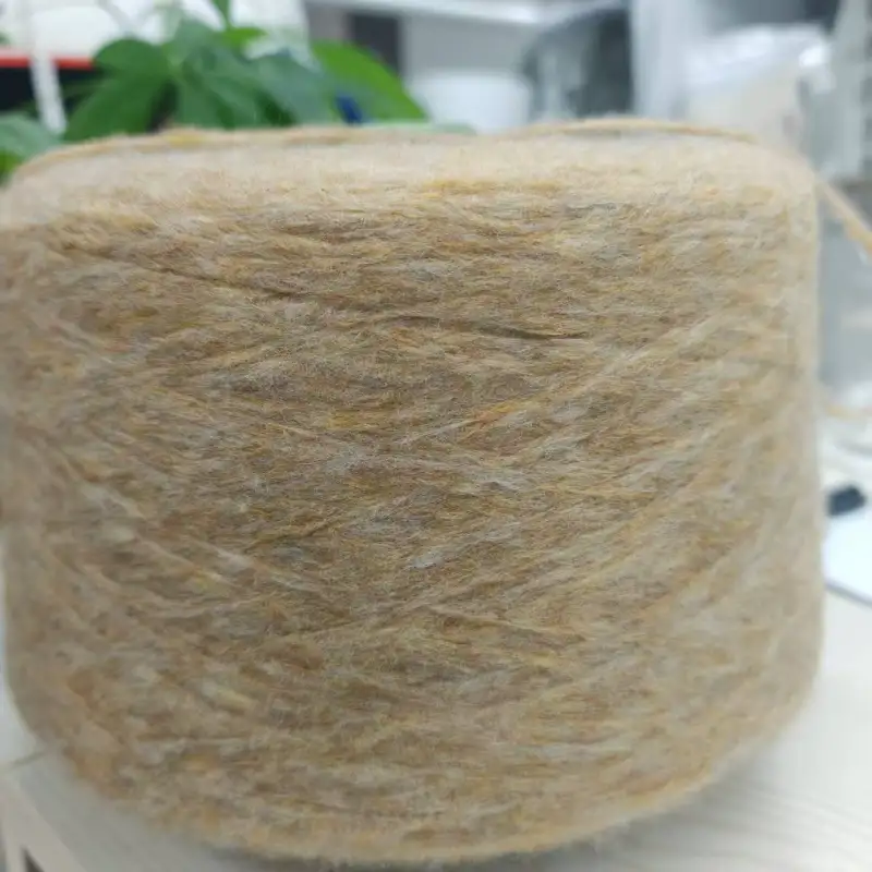 China Yarn for Open Cardigan (Sweater),Full-Zipper Cardigan (Sweater),Half-Zipper Cardigan (Sweater) Air Spun Yarn Fancy Yarn Acrylic Nylon light brown color buy from China wholesaler bulk order at wholesale price free worldwide shipping Alibaba