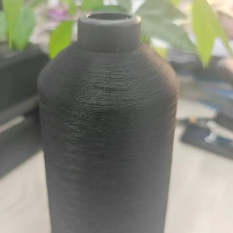 China Yarn for Full-Zipper Cardigan (Sweater),Half-Zipper Cardigan (Sweater),Shirt Long Sleeve Button (Sweater) Raw Polyester Filament Raw Yarn Polyester BLACK color buy from China wholesaler bulk order at wholesale price free worldwide shipping Alibaba