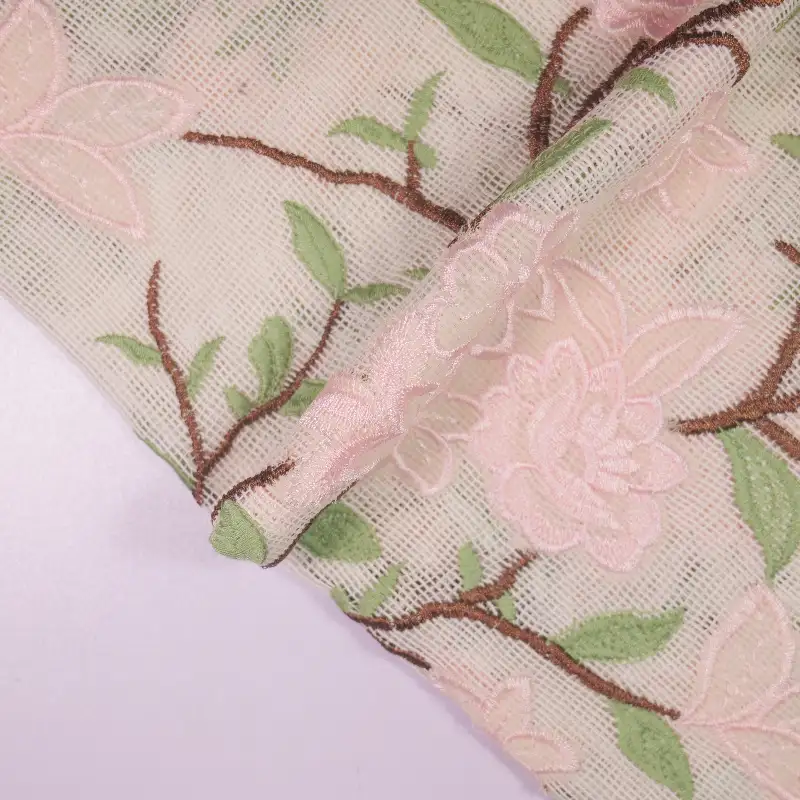 China Fabric for Shirt Mesh Knit Fabric Polyester Cotton pink color buy from China wholesaler bulk order at wholesale price free worldwide shipping Alibaba