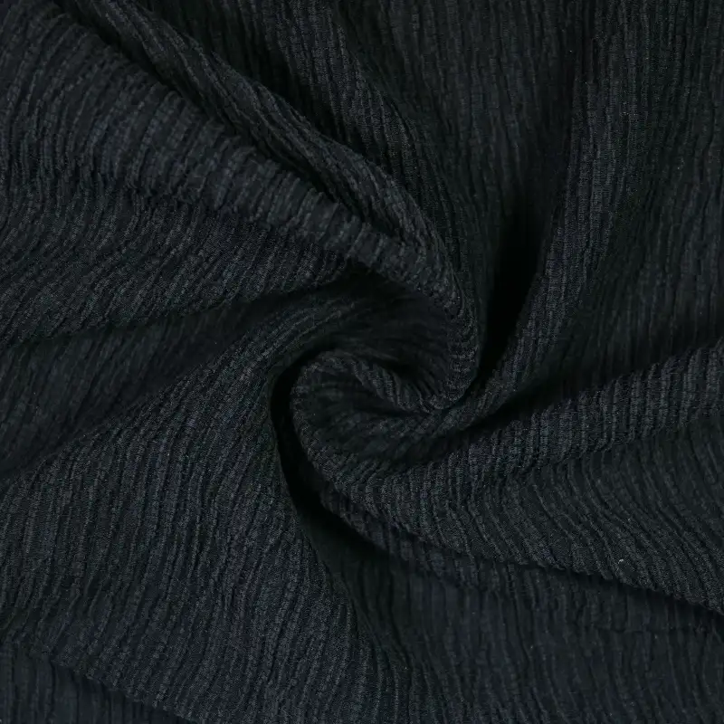 China Fabric for Shirt,Blouse,Crop Top,Skirt Crepe Woven Blended Fabric Polyester Tencel Spandex black color buy from China wholesaler bulk order at wholesale price free worldwide shipping Alibaba
