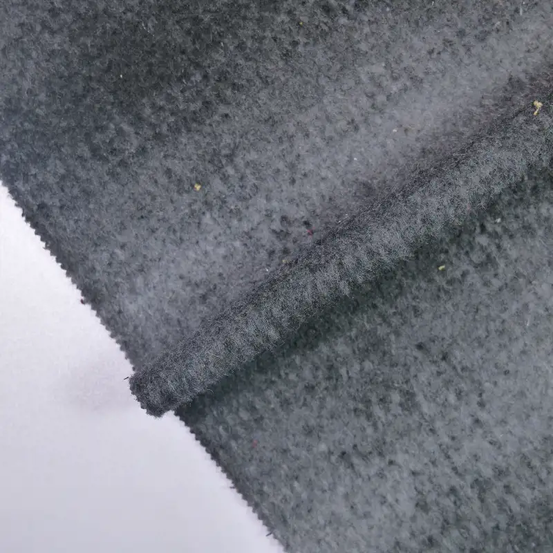 China Fabric for Jackets,Blazer,Overcoat Woolen Tweed Woolen Polyester Wool grey BLACK color buy from China wholesaler bulk order at wholesale price free worldwide shipping Alibaba