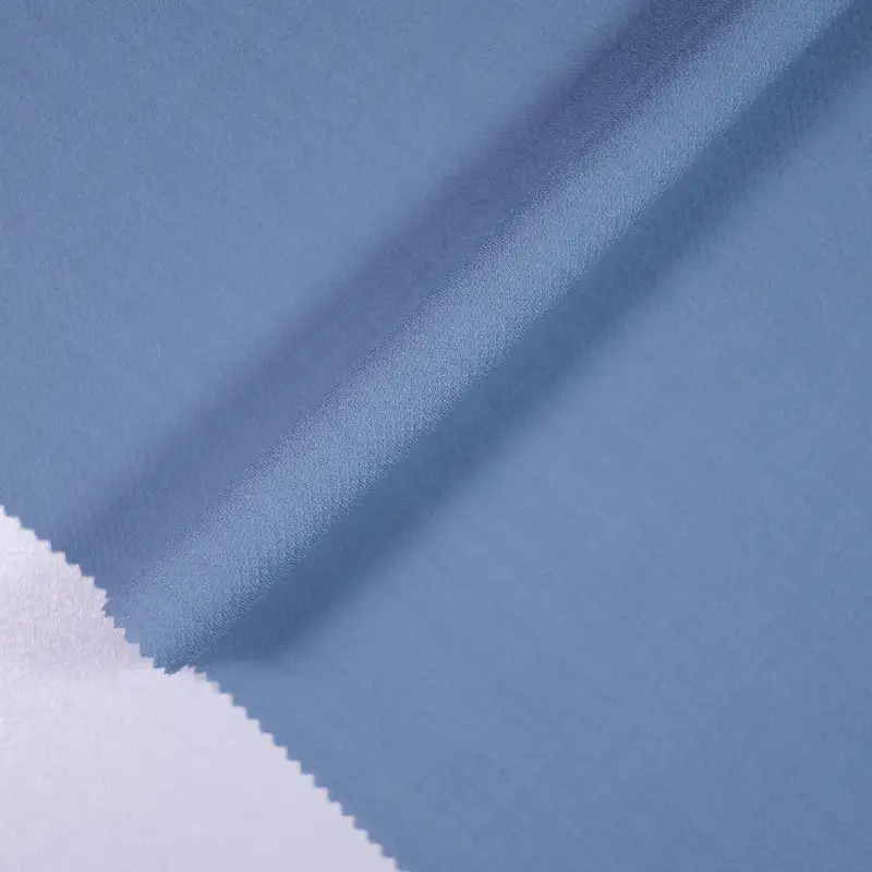 China Fabric for Shirt,Pants,Blouse,Crop Top Twill Synthetic Woven Fabric Polyester blue color buy from China wholesaler bulk order at wholesale price free worldwide shipping Alibaba